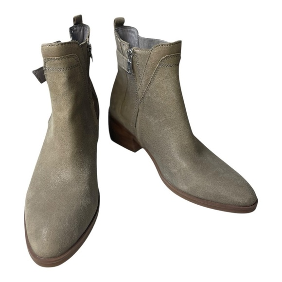 Luca Lane Women’s Meyna Tan Suede Heeled Ankle Boots - Picture 3 of 9